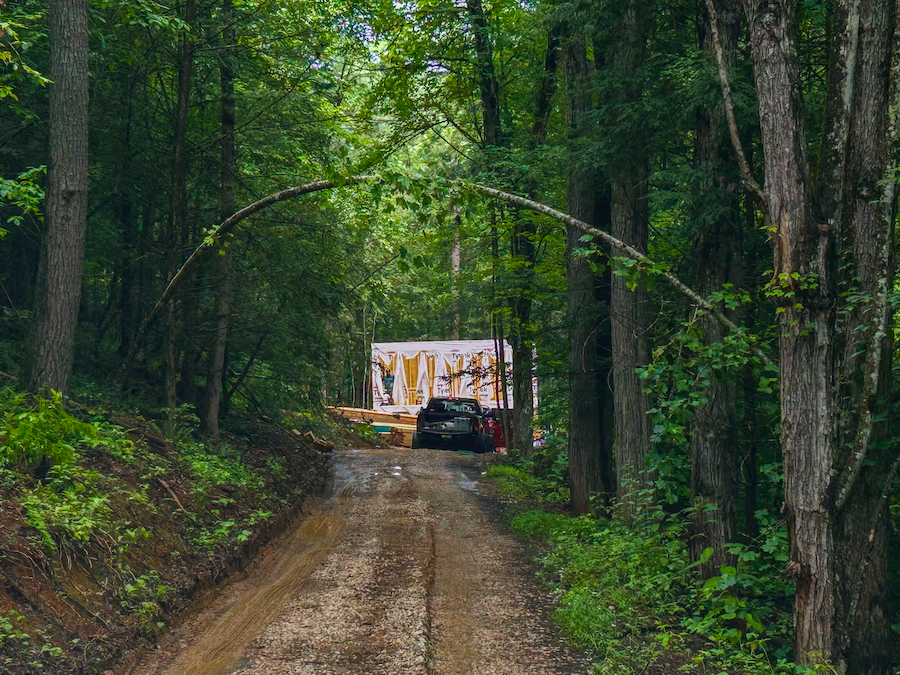 Up the road view